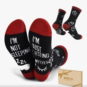 I'm Not Sleeping  Men's Funny Socks - NIB